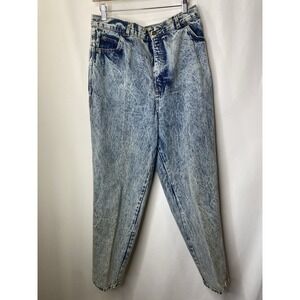 Vintage Denim Republic Womens Acid Washed Jeans Size 17/18 80's Streetwear Rare